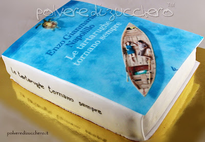 torta libro cake book le tartarughe tornano sempre polvere di zucchero cake design pasta di zucchero cialda