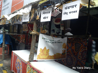 Shacks and shops lining the Lalbaugcha Raja route duing the Ganesh Chaturthi