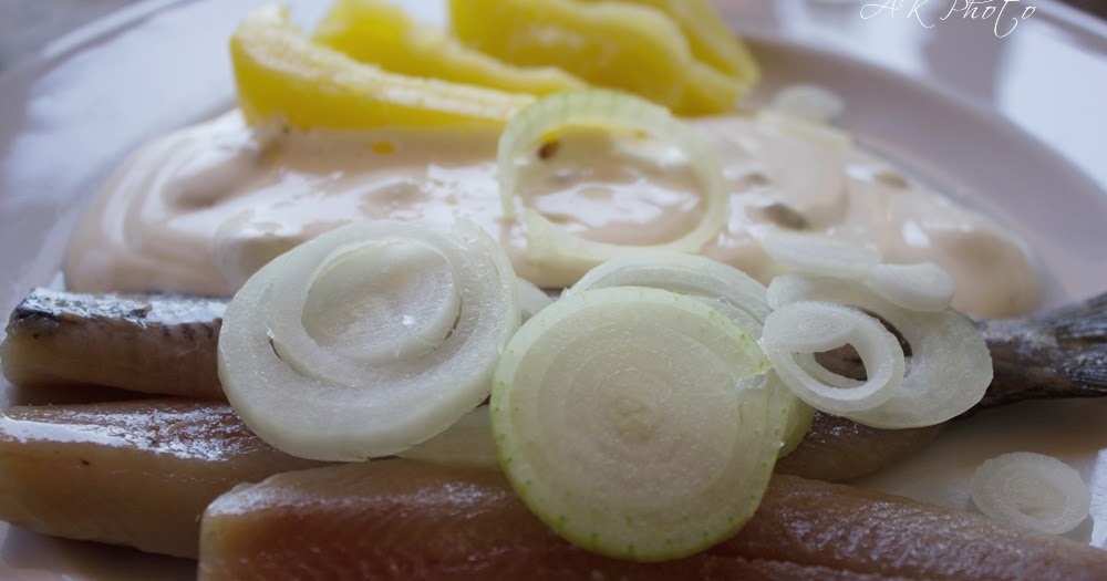 Wolkenfees Küchenwerkstatt: Matjes in Joghurt-Schmand-Sauce