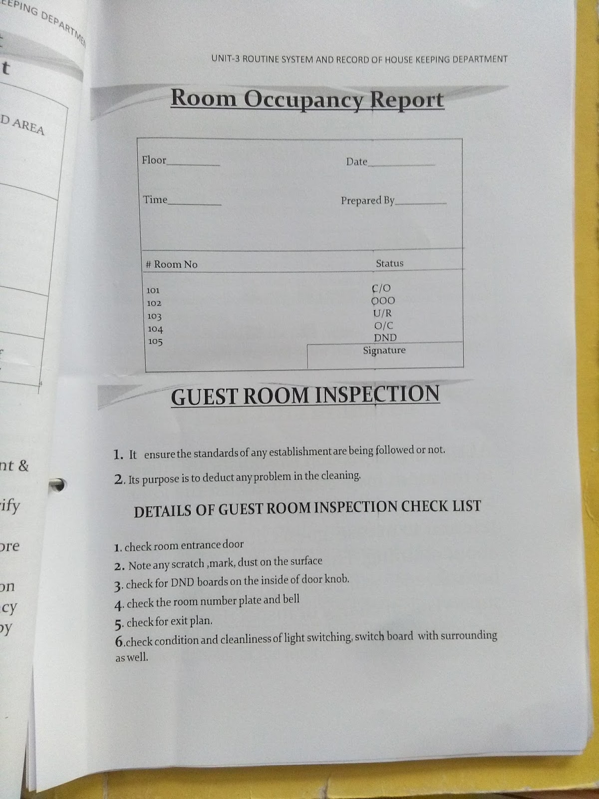 All Notes Of IHM Hamirpur, Himachal Pradesh Bsc 2nd semester Routine