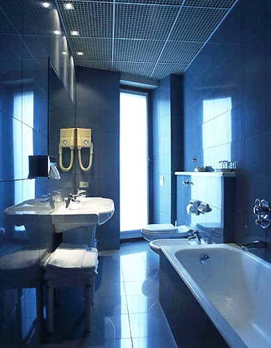 Decoracion Actual de moda: Baños en distintos tonos de Azul