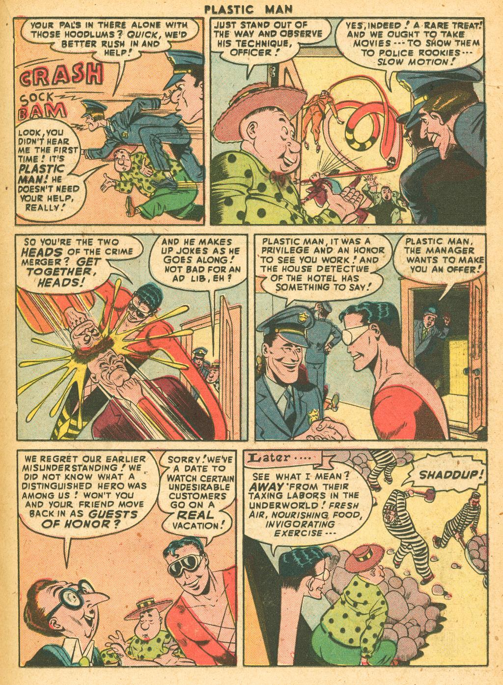 Read online Plastic Man (1943) comic -  Issue #10 - 25