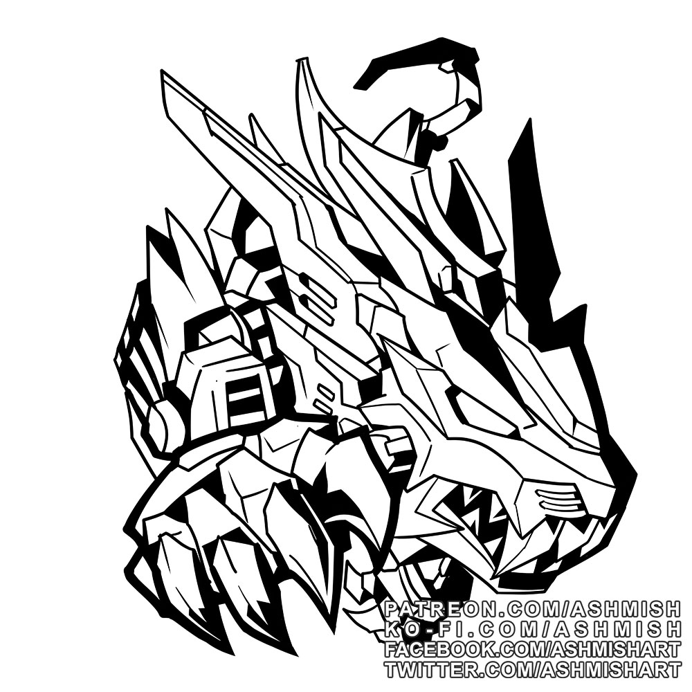 zoids wild liger drawing [artwork] wild liger