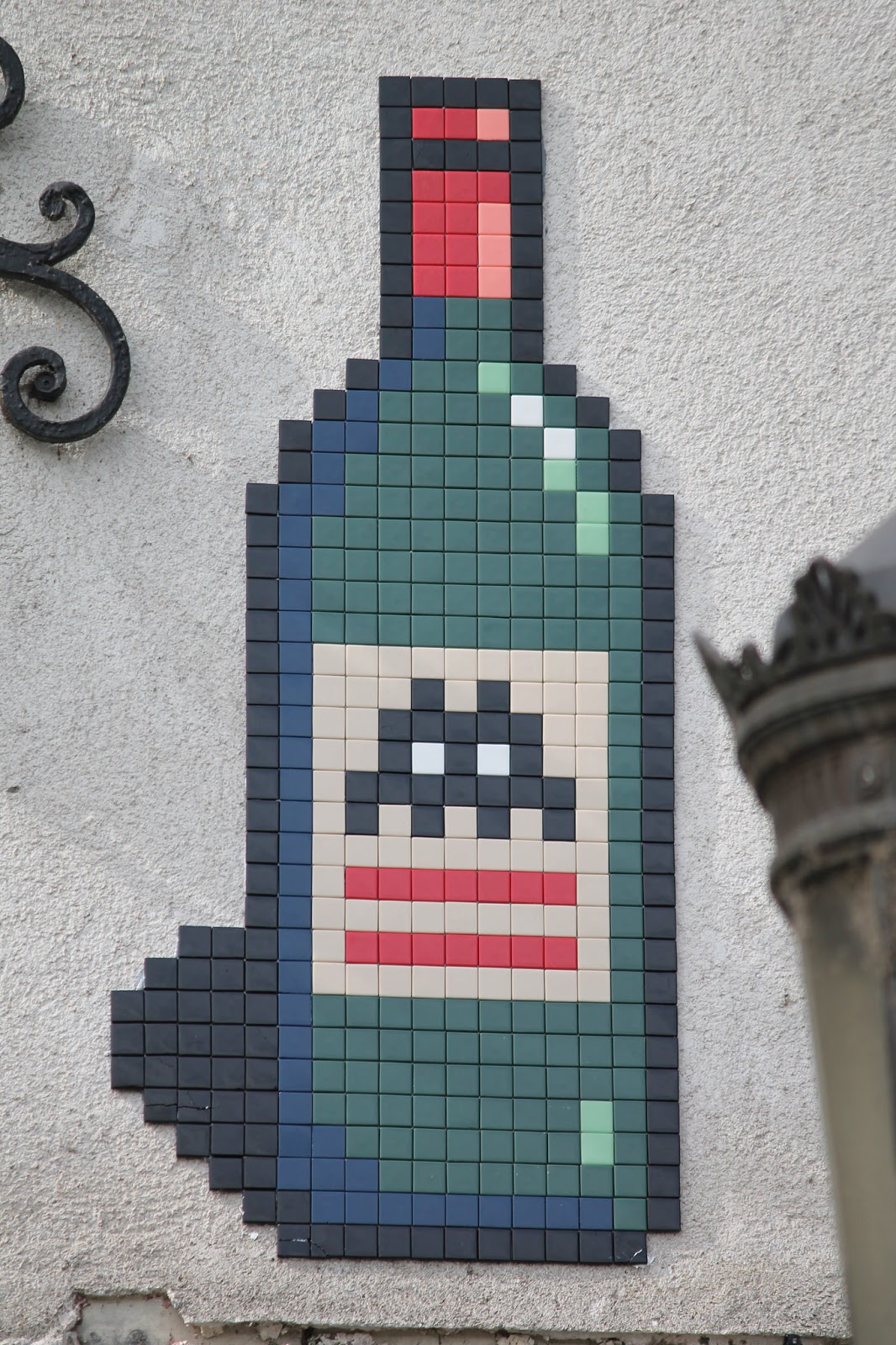 "Air Max Smurf" and more fresh invasions by Invader in Paris, France