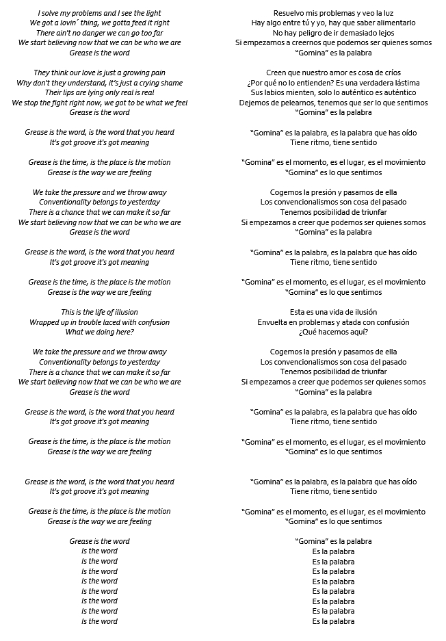 English North Face Frankie Valli Grease