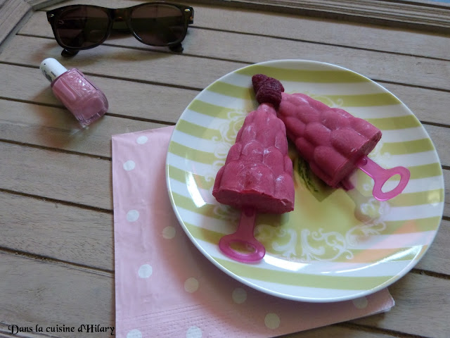 Popsicles girly framboise, fraise et yaourt