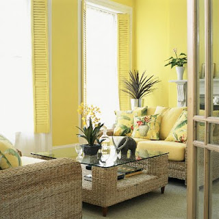 Hermosas salas en color amarillo - Colores en Casa