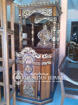 Mimbar Podium Masjid Jati Ukir Jepara Mimbar Podium Masjid Jati Ukir Jepara