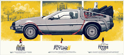 Back to the Future Trilogy Screen Print Variant by Phantom City Creative