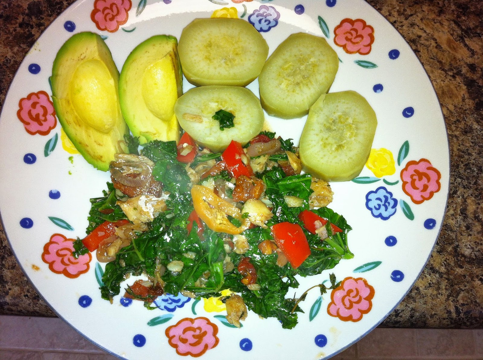 Wade's Global Kitchen Kale and Salted Cod (Bacalau) Jamaican Style