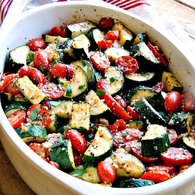 Side Dish - Italian Baked Zucchini and Tomatoes