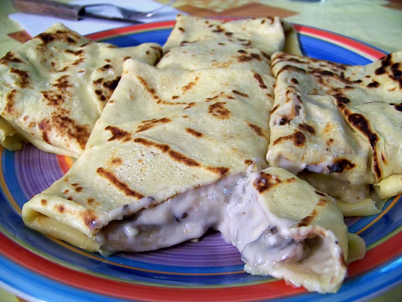 Mi Cocinita de Juguete: Crêpes con Bechamel y Champiñones