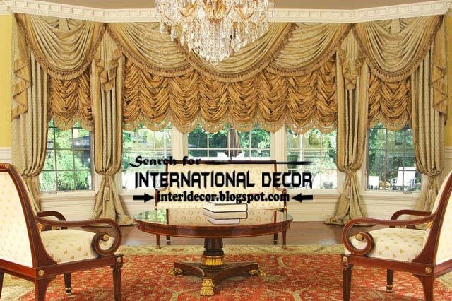 country French curtain styles for living room window, living room curtains