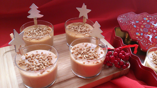 Crema De Turrón De Jijona Y Caramelo En Vasitos
