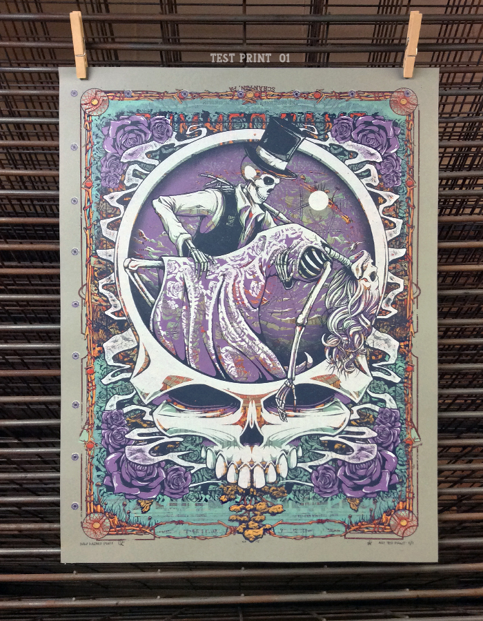 INSIDE THE ROCK POSTER FRAME BLOG Half Hazard Press One Last Dance
