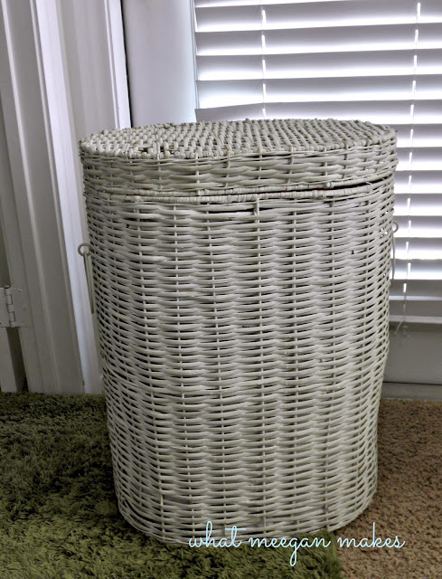 DIY Beach Striped Hamper