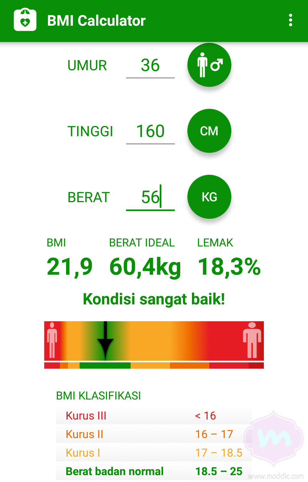 Cara Menghitung Berat Badan Ideal Dengan Kalkulator BMI Sesuai Umur dan