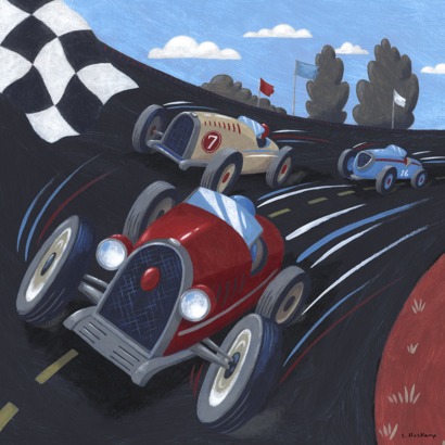 Steve Haskamp's Blog: Vintage Race Cars Wall Art for Target