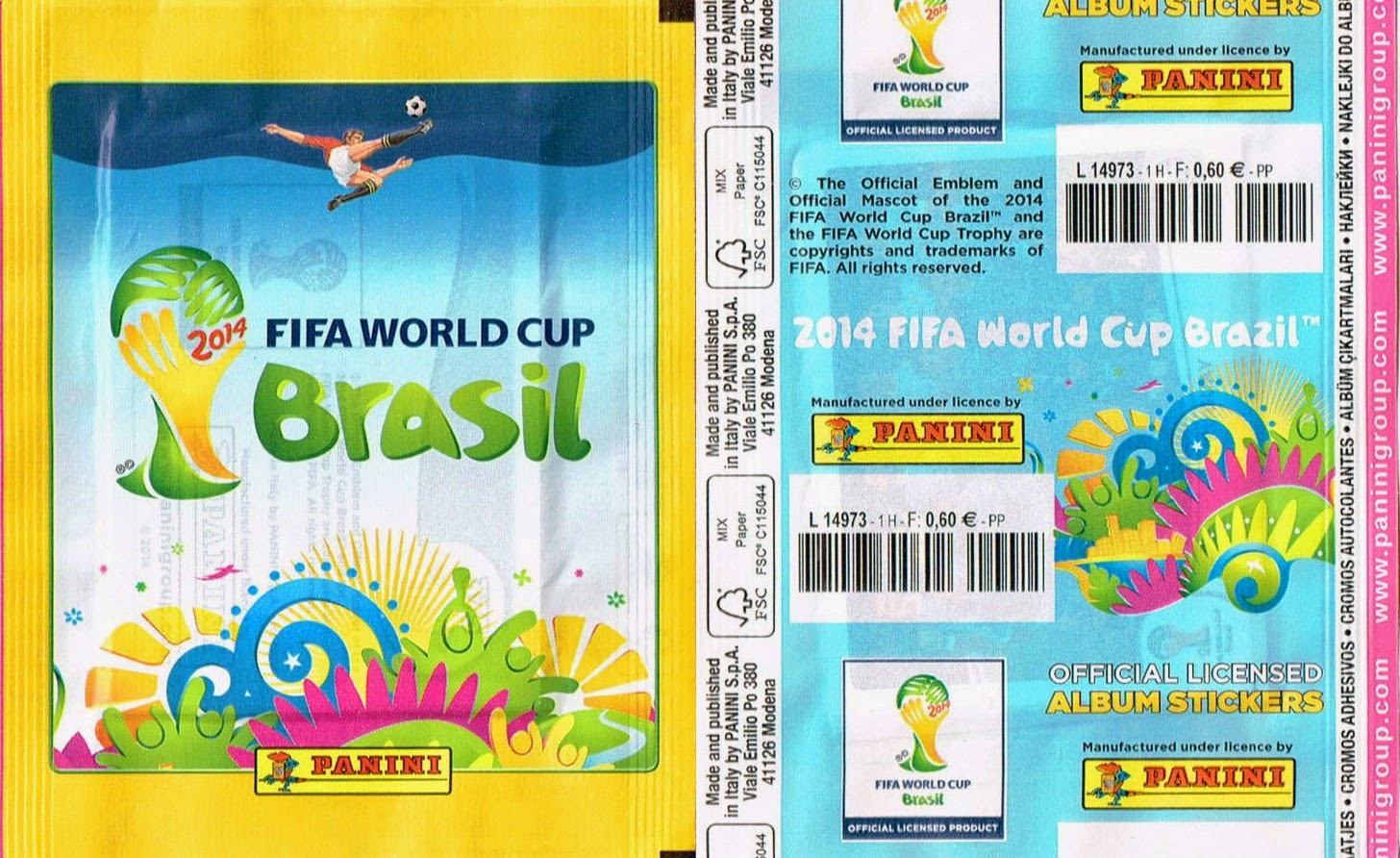 panini world cup 2014 brazil 1 pack tute bustina green back COSTA RICA version 