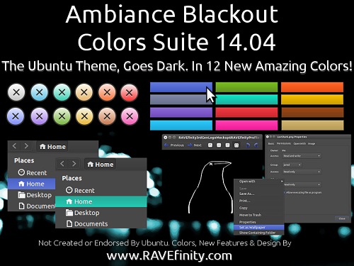 Ambiance Blackout Colors Suite Offers Themes in 12 Colors For Ubuntu/Linux  Mint (GTK + Gnome Shell) - NoobsLab