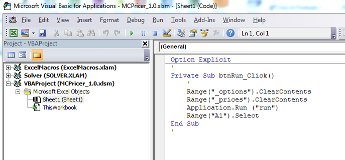 Path: Configurable C# Monte Carlo option pricer in Excel