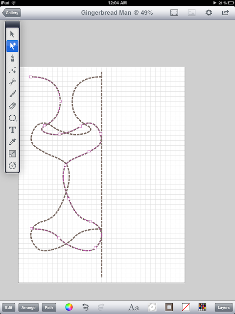 DigitalDrawer: Illustrate a Gingerbread Man