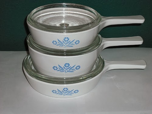 Corning Menu-ette Heat Proof Glass Microwave Skillet Pick 1 Pan & Lid