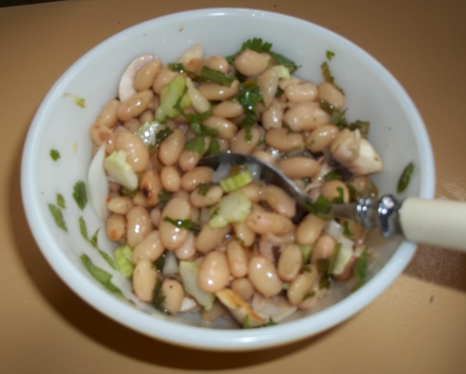 THE BLESSED HEARTH Bean Salad Marinade Recipe and An Old Cutlery Idea...