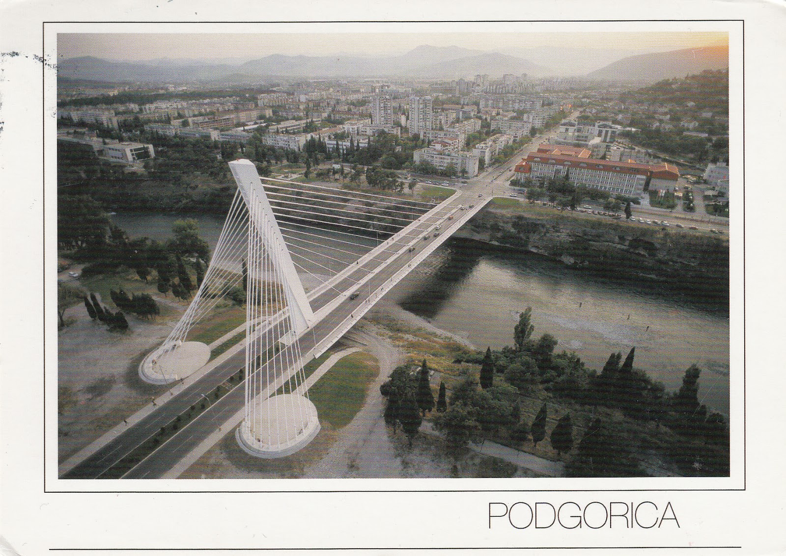 Montenegro: Millennium Bridge in Podgorica.