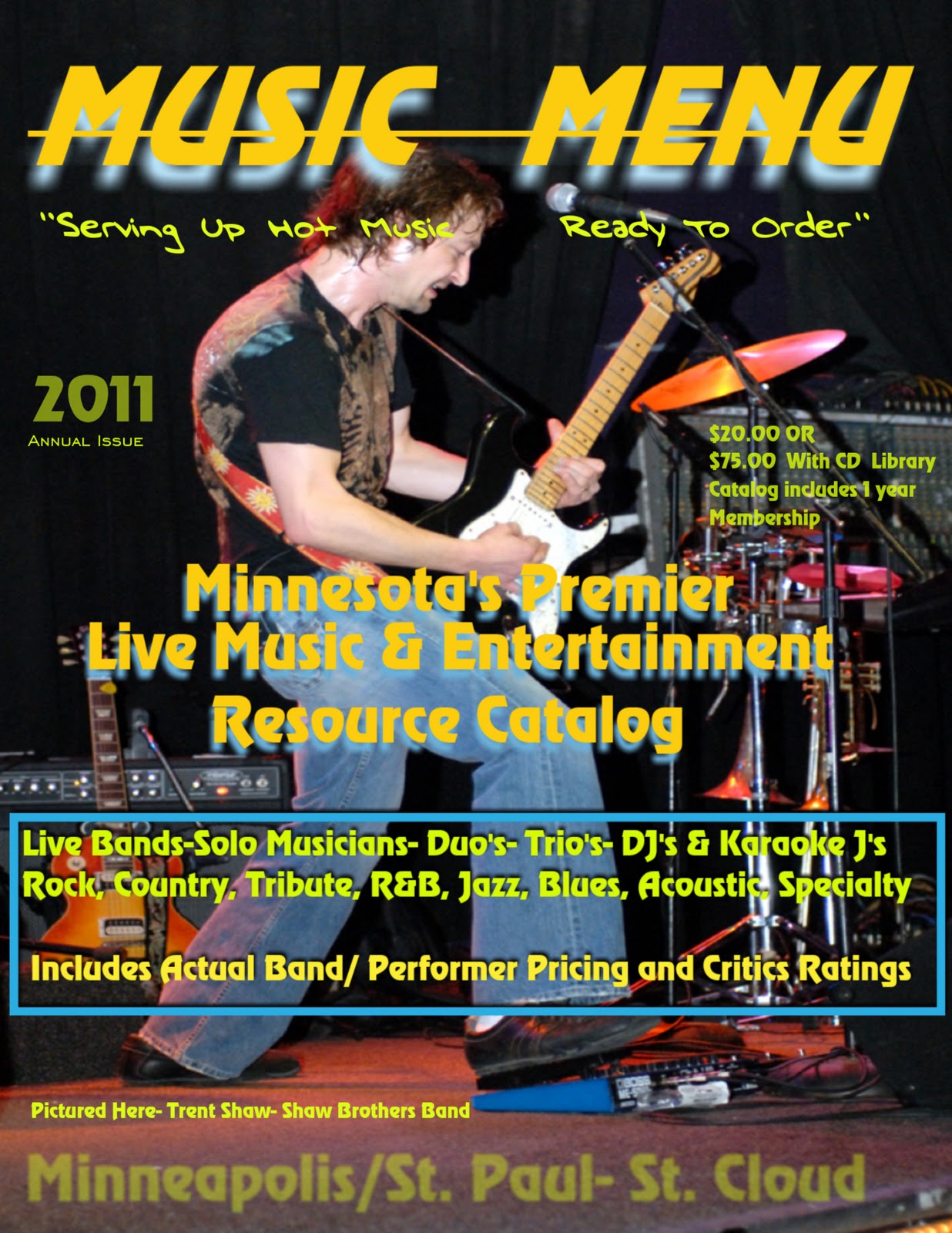 Music Menu 110 Great Minnesota Live Bands (w/links)