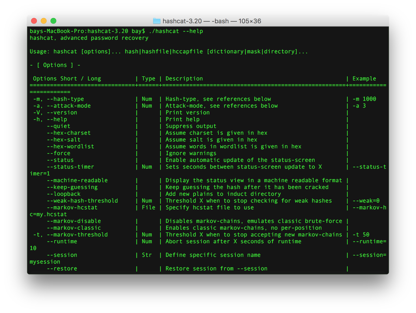 How to install hashcat on macOS (OSX)