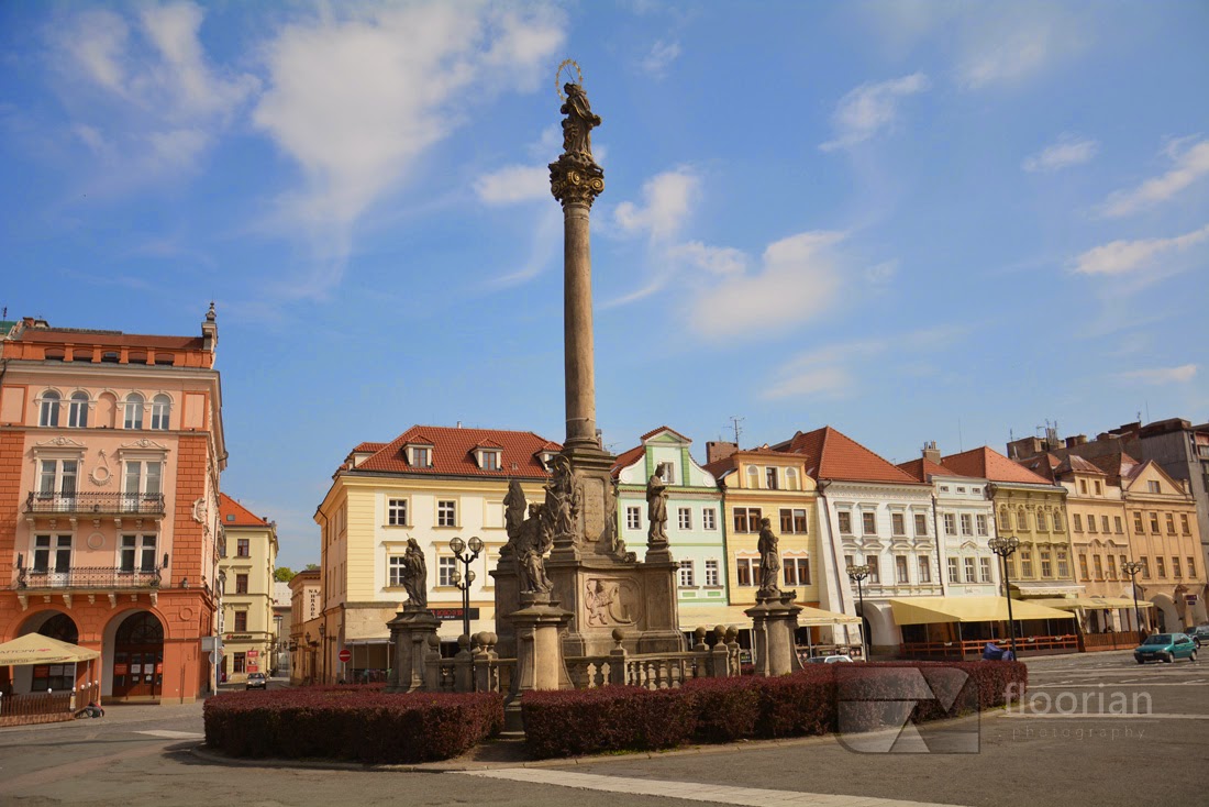 Hradec Králové - Kolumna Mariacka na Dużym Rynku