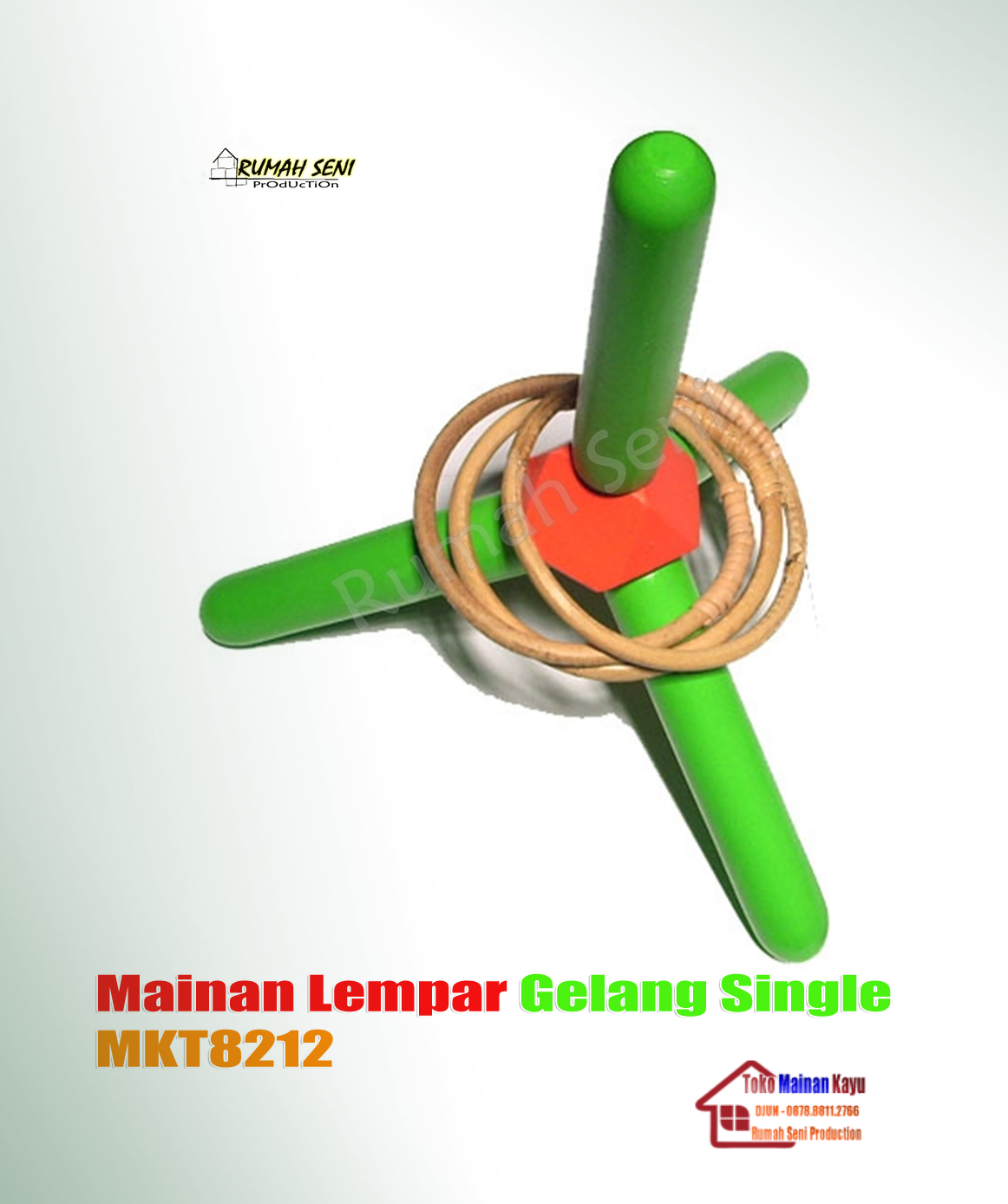 Lempar Gelang Single - Toko Mainan Kayu