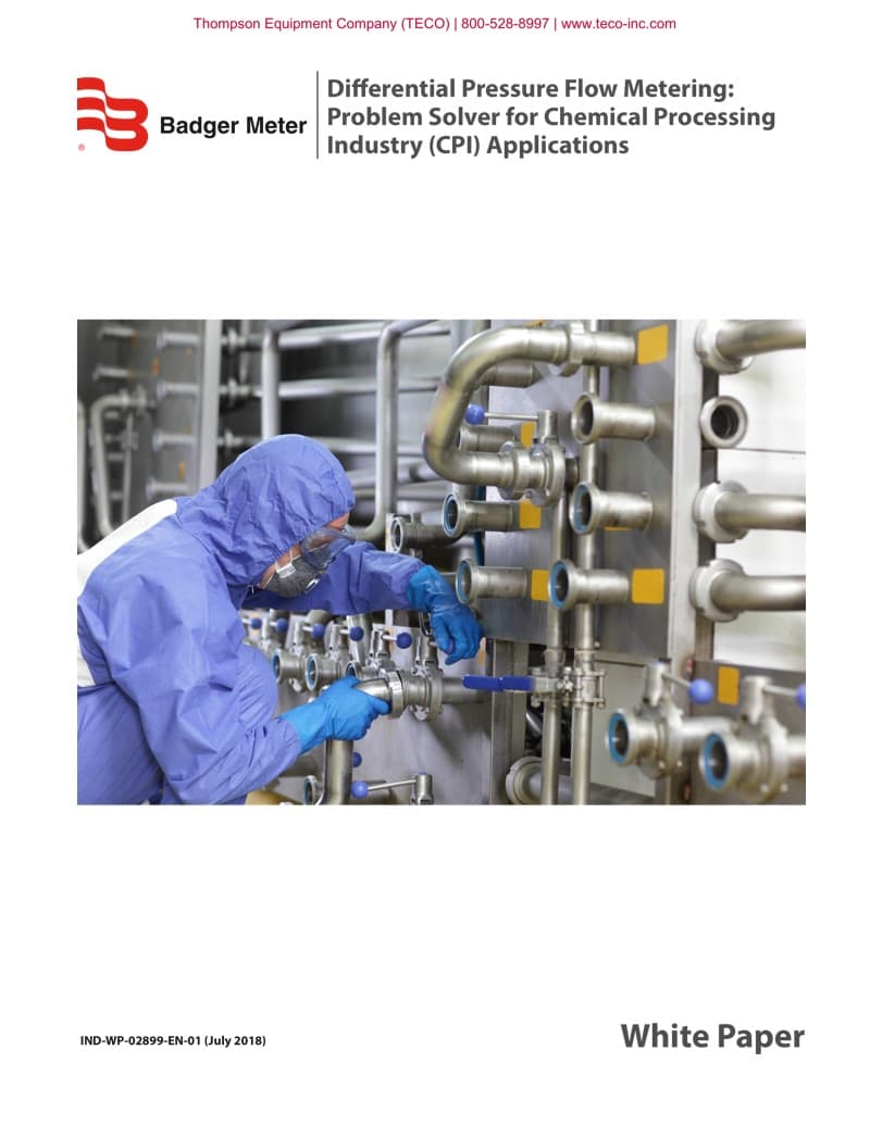 Differential Pressure Flow Metering for the Chemical Processing