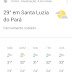 Em Santa Luzia, o clima continua muito quente e seco, mas há previsão de chuvas para os próximos dias