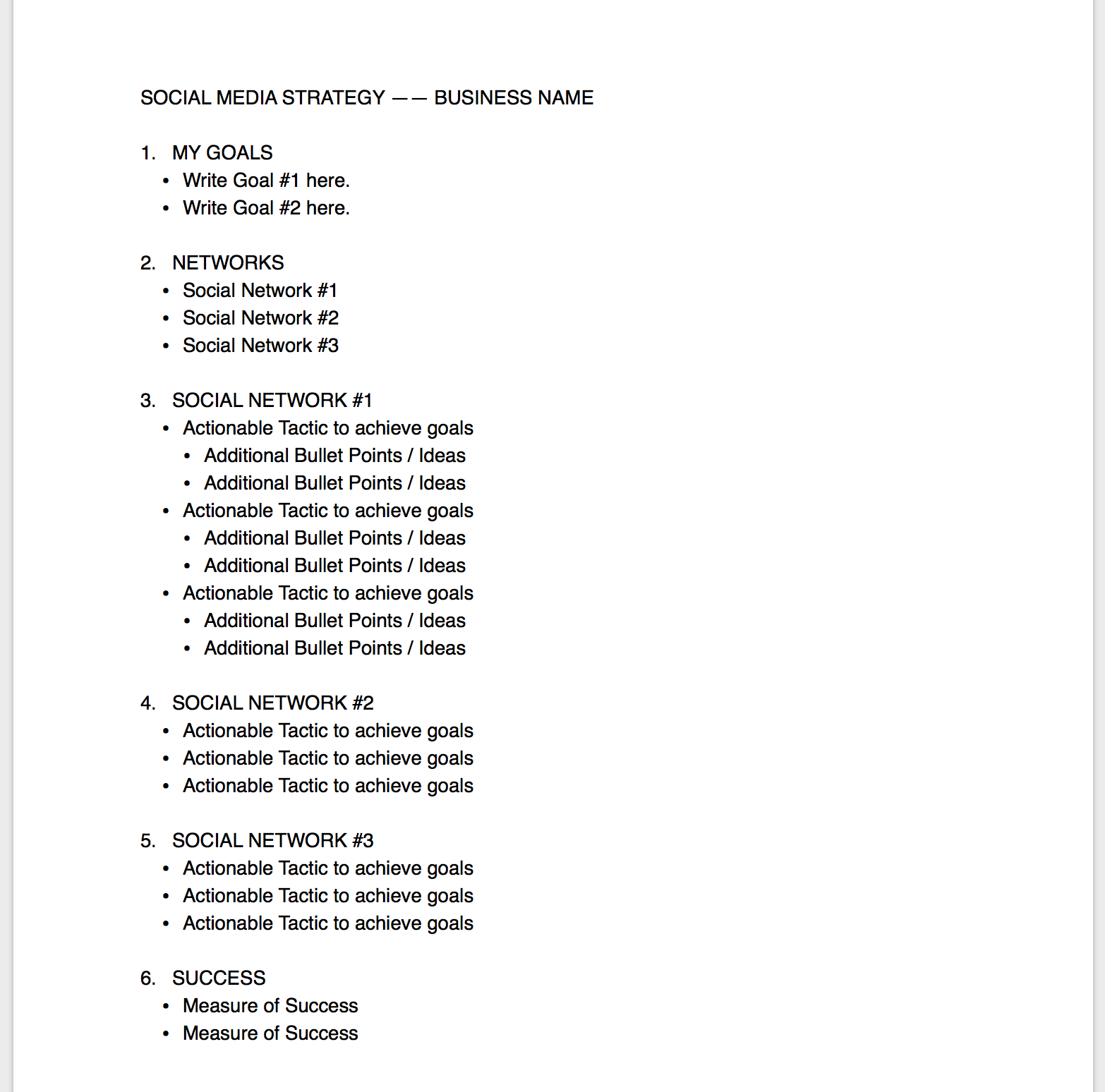 How to Outline your Social Media Strategy