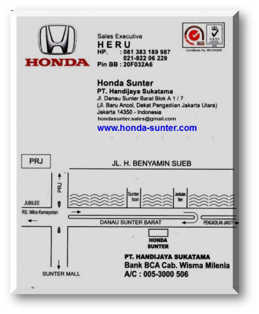 DEALER RESMI HONDA HR-V AREA JAKARTA UTARA