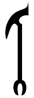 Was-sceptre Egyptian hieroglyphic determinative
