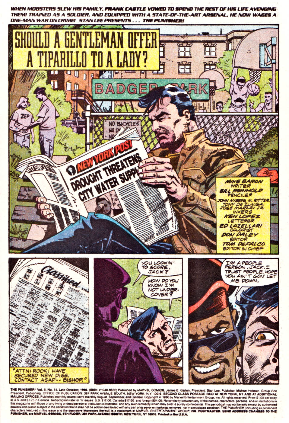 The Punisher (1987) issue 41 - Should a Gentleman offer a Tiparillo to a Lady - Page 2