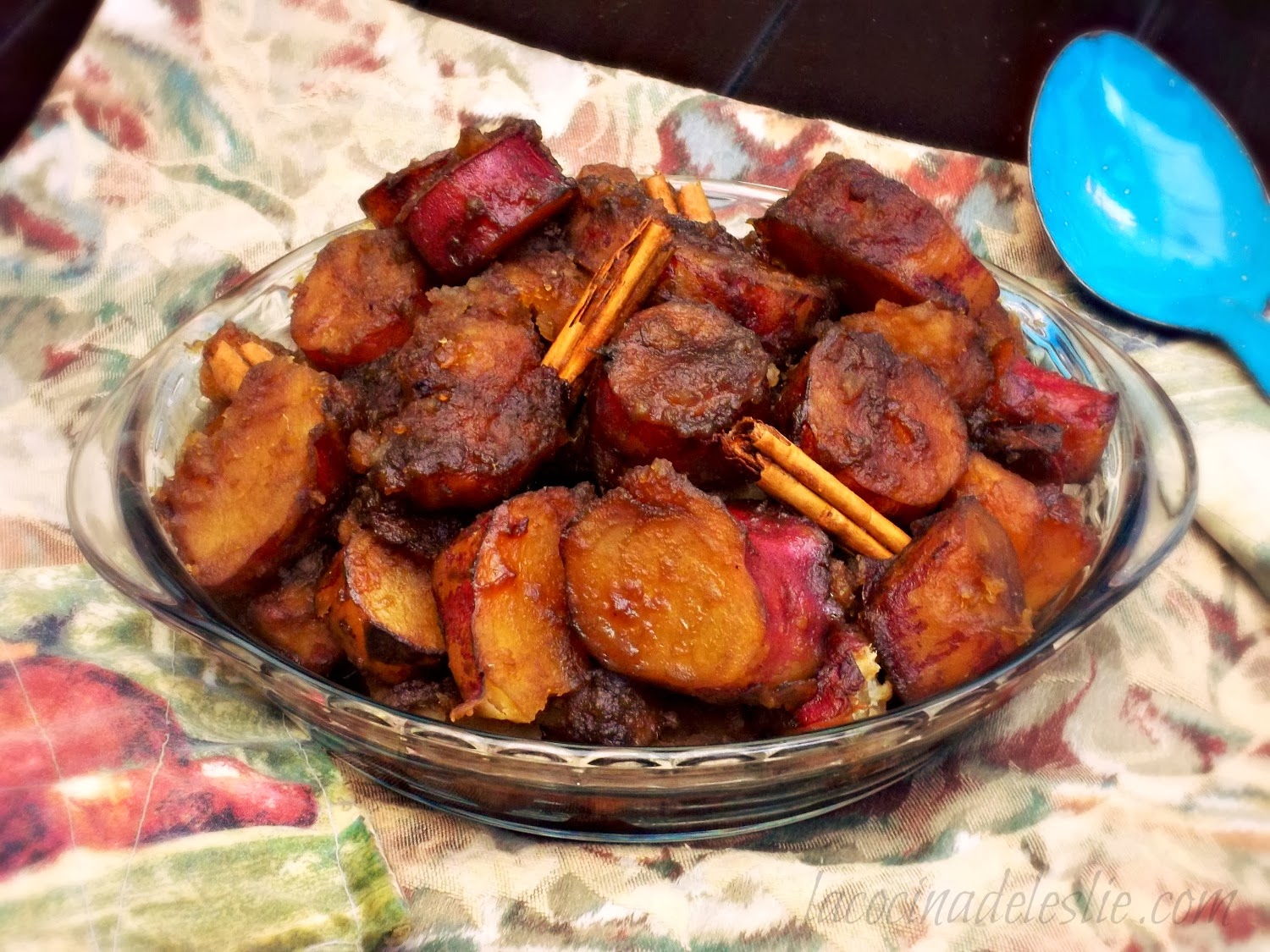 Camotes Enmielados (Mexican Candied Sweet Potatoes) #SundaySupper.