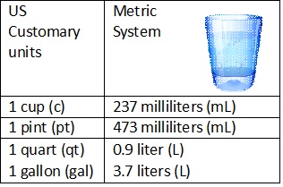 Grade 6 - Math: Metric vs US customary measurement units