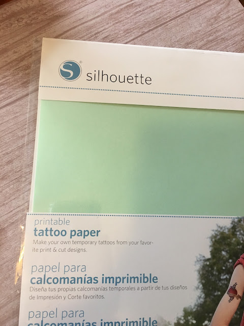 silhouette temporary tattoo paper project ideas