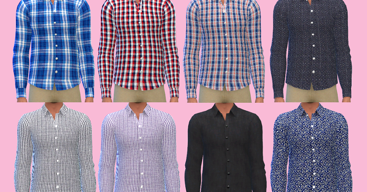 Sims 4 CC's - The Best: Shirts for Men by Freethrow