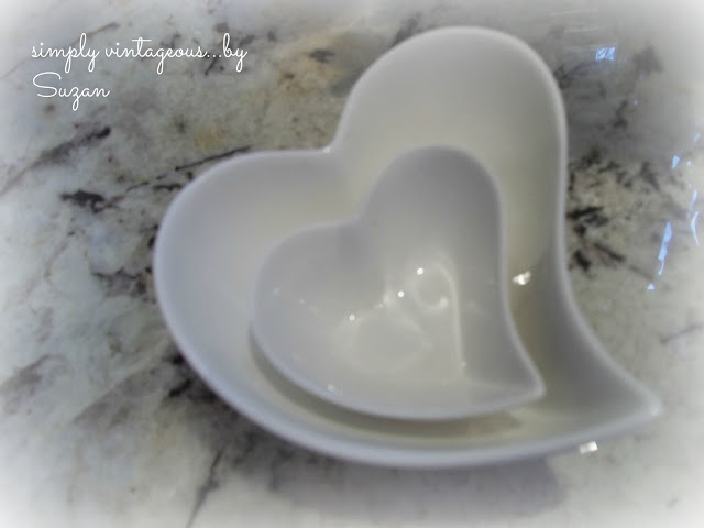 heart, bowls, white, porcelain, shape