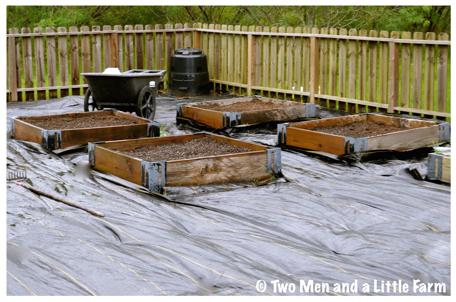 Two Men and a Little Farm STRAW MULCH FOR RAISED BEDS