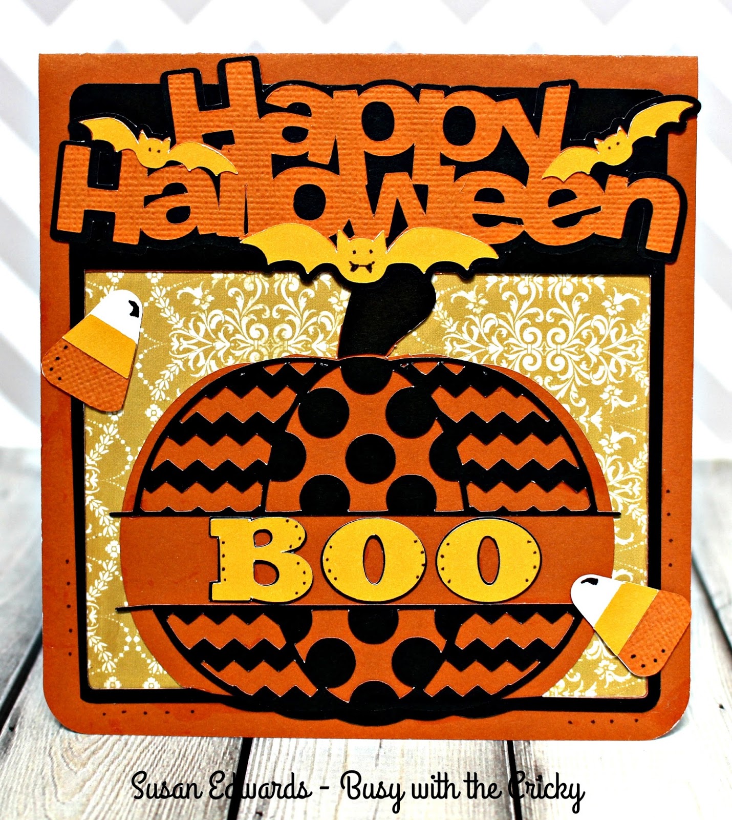 Happy Halloween Card ~ Busy with the Cricky