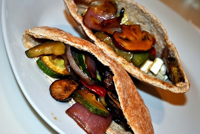 Culture Connoisseur: Roasted Vegetable and Feta Pitas