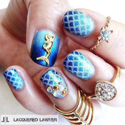 Holo Mermaid Nail Art
