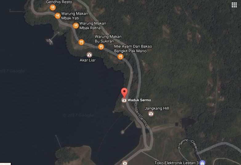 Panorama Objek Wisata Taman Bambu Air Waduk Sermo di Kokap ...