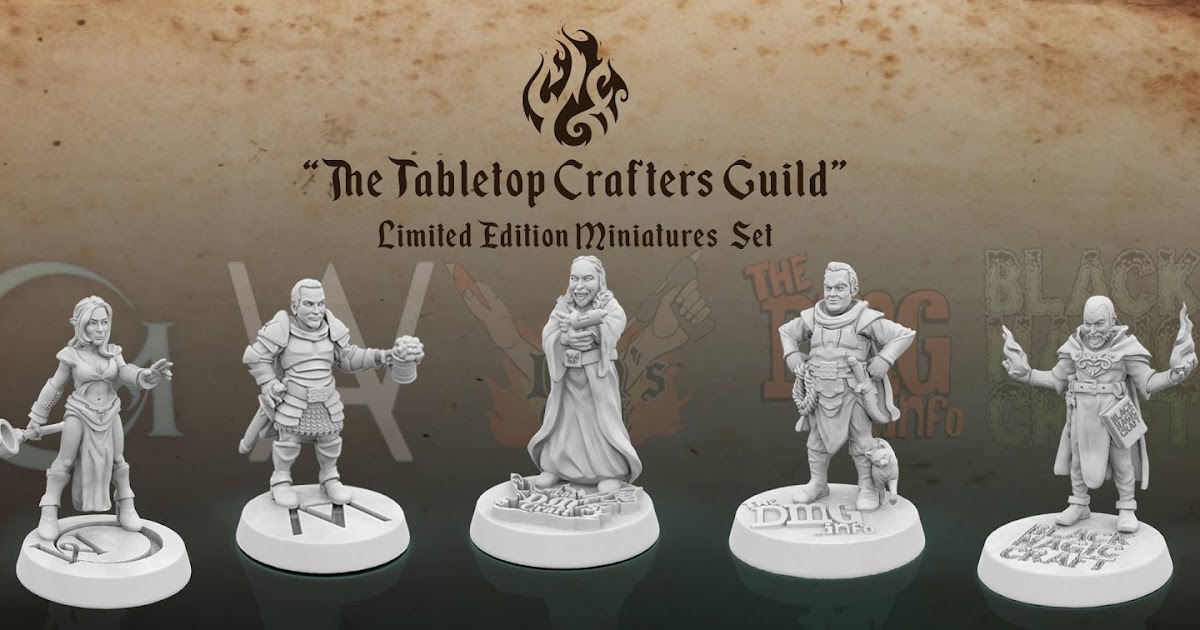 The Crafting Muse Tabletop Crafters Guild Master Miniature Set from
